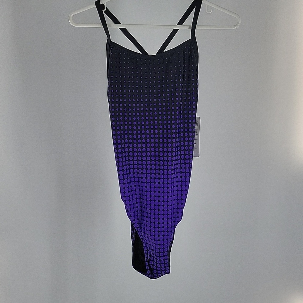 Women's Black and Purple Competition Swimwear NWT - Picture 4 of 16
